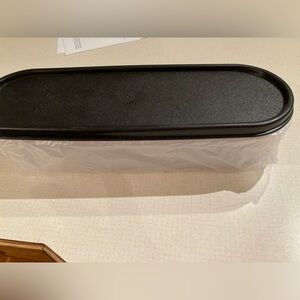 Vintage Tupperware Modular Mate Super Oval 2 black seal new in pkg